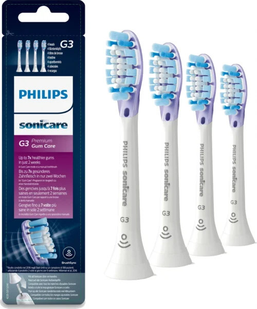 Philips Sonicare HX9054/17 G3 Gum Care White 4 pack