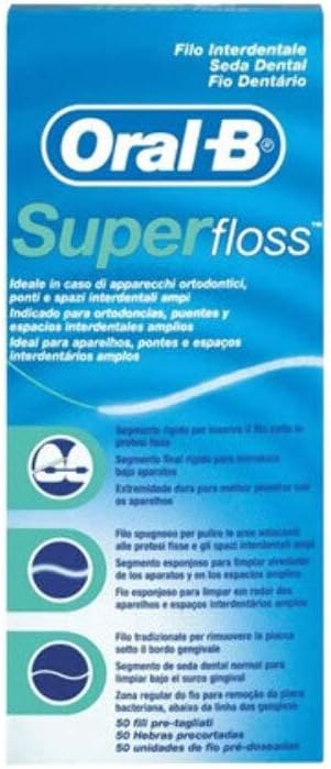 Oral-B, Super Floss, Mint, 50 pre-cut strands