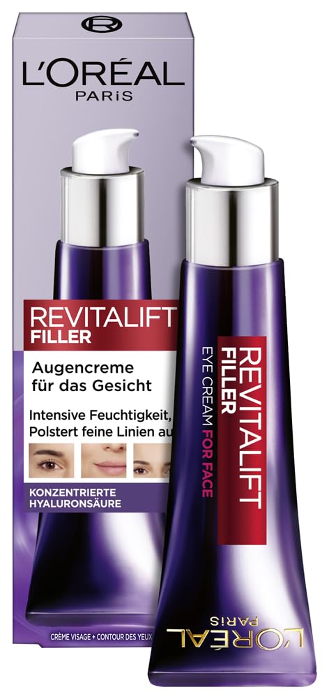L'Oréal Paris Revitalift Filler Hyaluronic Acid Anti-Ageing Eye Cream for Face 30 ml