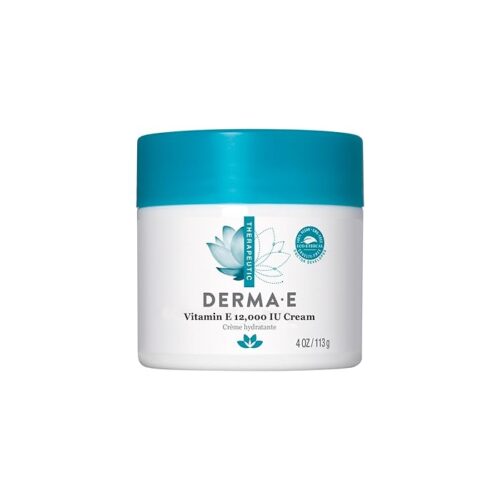 Derma E Vitamin E 12,000 IU Cream Moisturizer For Face And Body Multi-purpose Face Cream 4 Oz
