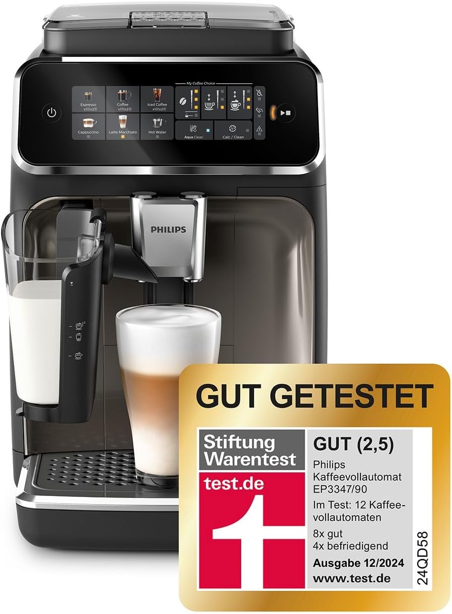 Philips Fully Automatic Coffee Machine Series 3300 Black Chrome (EP3347/90)