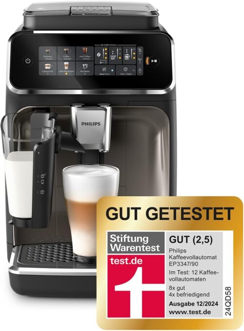 Philips Series 5500 Fully Automatic Coffee Machine – LatteGo Milk System Grey (EP5544/50)