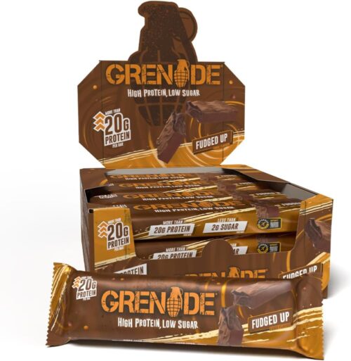 Grenade High Protein, Low Sugar Bar - Fudged Up, 12 x 60 g
