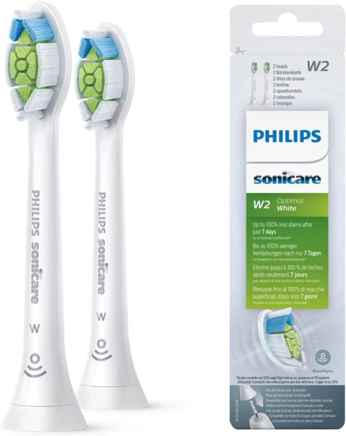 Philips Sonicare W2 Optimal White Electric Toothbrush Heads  (Model HX6062/10)