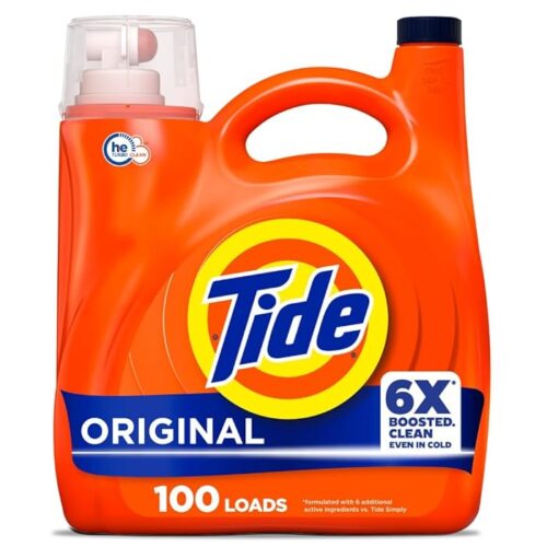 Tide Liquid Laundry Detergent, Original Scent, 125 Fl Oz, 100 Loads