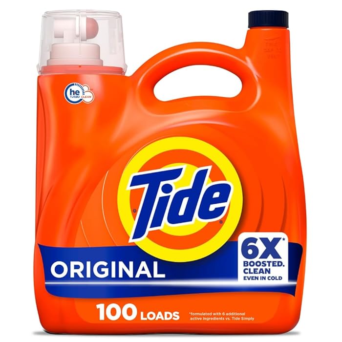 Tide Liquid Laundry Detergent, Original Scent, 125 Fl Oz, 100 Loads
