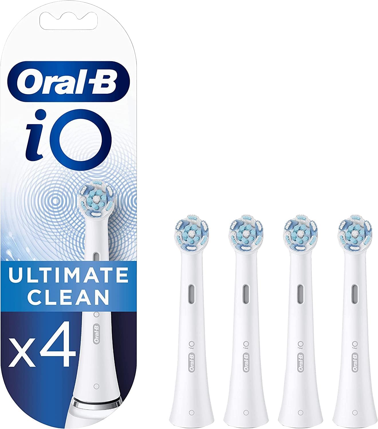 Oral-B iO Ultimate Clean Toothbrush Head Pack of 4 White