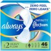Always Infinity  Flexfoam Pads With Wings, Size 2 46 Count