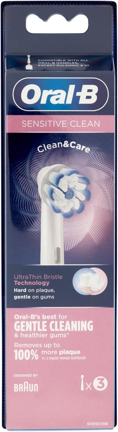 Oral-B Sensitive Clean Heads for Electric Toothbrush (Pack of 3)