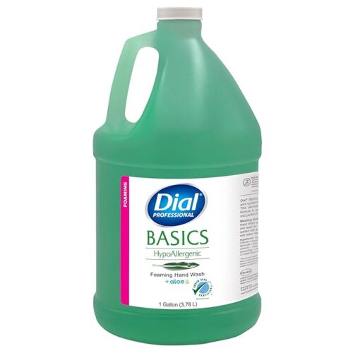 Dial Professional Basics Hypoallergenic Foaming Hand Wash 1 Gallon Refill Bottle, 128 Fl Oz