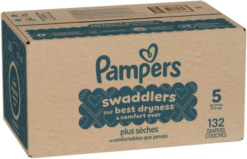 Alternative view of Pampers Swaddlers Diapers, Size 5 (20-37 lbs), 132 Count