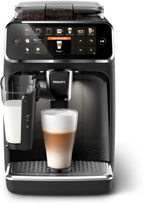 Philips 5400 Series Fully Automatic Coffee Machine Touch Display, Black (EP5441/50)