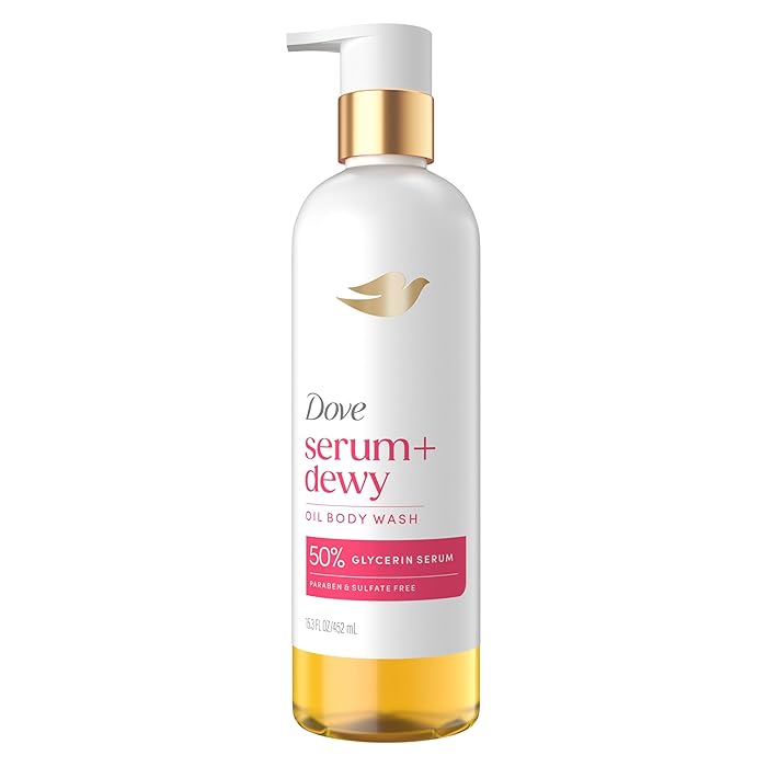 Dove Coconut & Geranium Oil Body Wash Serum + Dewy 15.3 Fl Oz