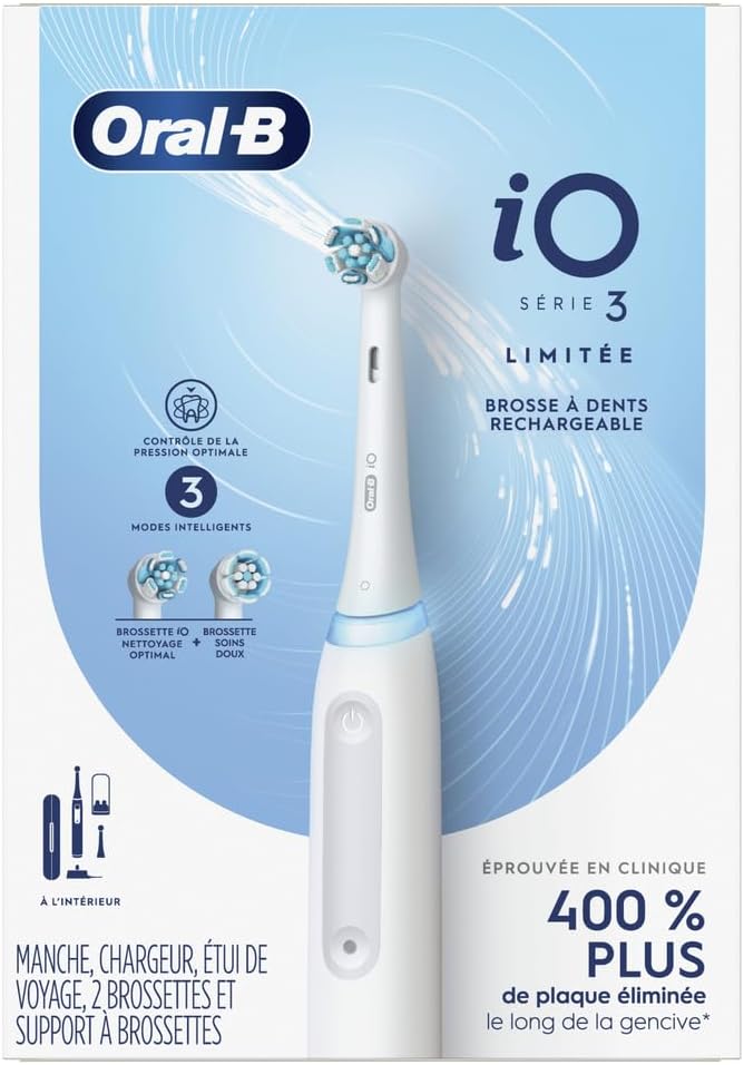Oral-B iO Series 3 Limited Electric Toothbrush, White - Image 3