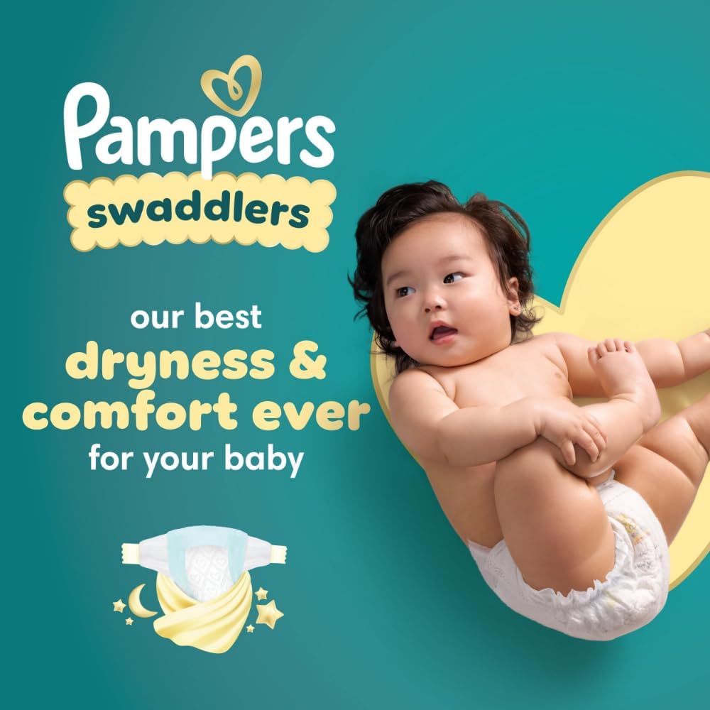 Pampers Swaddlers Diapers, Size 3 (13-26 lbs), 168 Count - Image 3