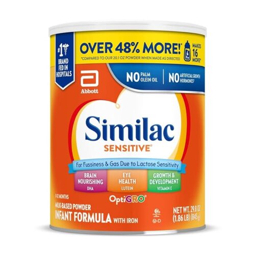 Similac Sensitive Infant Formula, For Fussiness & Gas Due To Lactose Sensitivity 29.8-oz Value Can