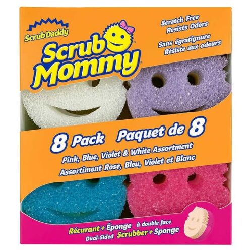 Scrub Daddy Scrub Mommy Dual-Sided Scrubber And Sponge Variety Pack Of 8