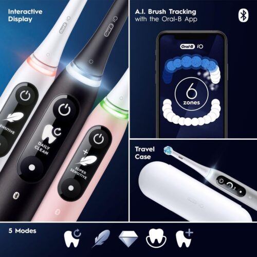 Alternative view of Oral-B iO Series 6 Electric Toothbrush Grey Opal