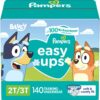 Pampers Training Pants - Easy Ups Boys & Girls Bluey - Size 2T-3T, 140 Count