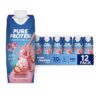 Pure Protein Strawberry Protein Shake, 30g Complete Protein 11oz Bottles, 12 Pack