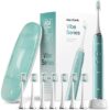Aquasonic Vibe Series Ultra-Whitening Toothbrush ADA Accepted Power Toothbrush  Green Metallic