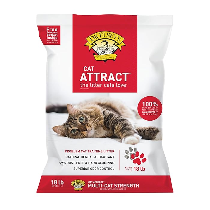 Dr. Elseys Cat Attract Clumping Clay Cat Litter 18-lb. Bag