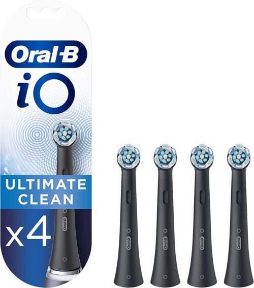 Oral-B iO Ultimate Clean Electric Toothbrush Head pack of 4 Black