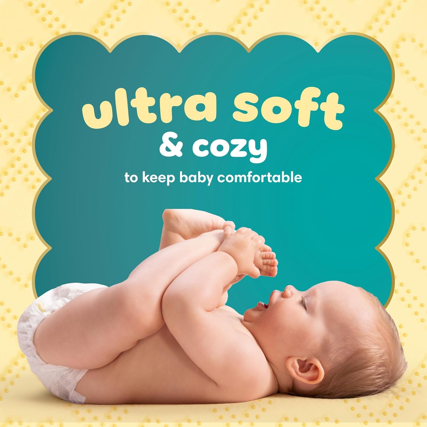 Pampers Swaddlers Diapers, Size 1 (8-14 lbs), 198 Count - Image 3