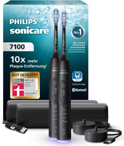 Philips Sonicare 7100 Electric Toothbrush HX7429/03 Pack of 2