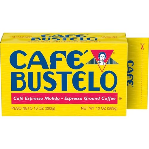 Cafe Bustelo Espresso Dark Roast Ground Coffee Brick, 10 Ounce (Pack Of 12)