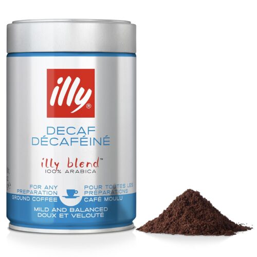 illy Coffee - Decaf Ground Coffee - Medium Roast  250g Tin