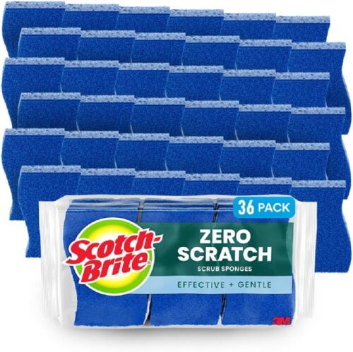 Scotch-Brite Zero Scratch Non-Scratch 36 Scrubbing Sponges