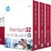 HP Printer Paper | 8.5 x 11 Paper | Premium 32 lb | 6 Pack - 3000 Sheets | 100 Bright 113100C