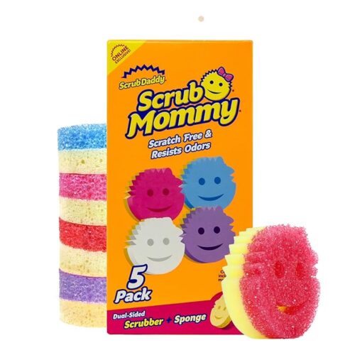 Scrub Daddy Scrub Mommy Kitchen Sponges  Stain & Odor Resistant (5 Count)