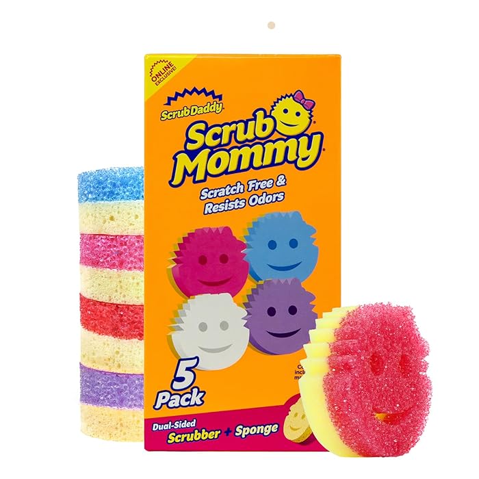 Scrub Daddy Scrub Mommy Kitchen Sponges Stain & Odor Resistant (5 Count)