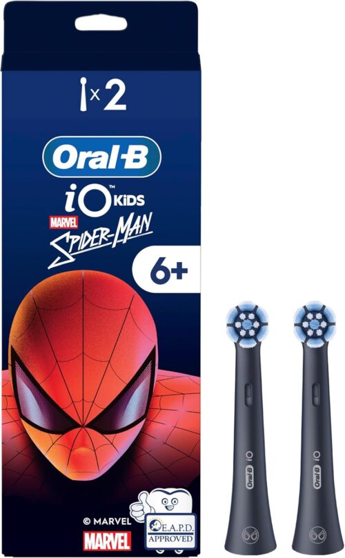 Oral-B iO Kids Marvel Spiderman Electric Toothbrush Head for Age 6+ Pack of 2