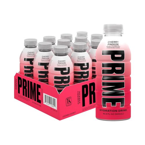 PRIME Hydration CHERRY FREEZE, Sports Drinks 16.9 Fl Oz, 12 Pack
