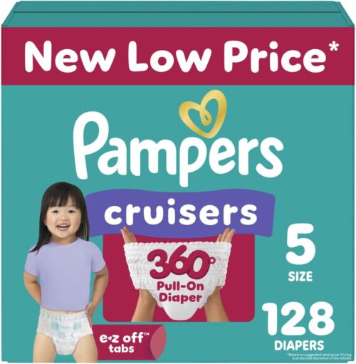 Pampers Diapers - Cruisers 360 - Size 5, 128 Count