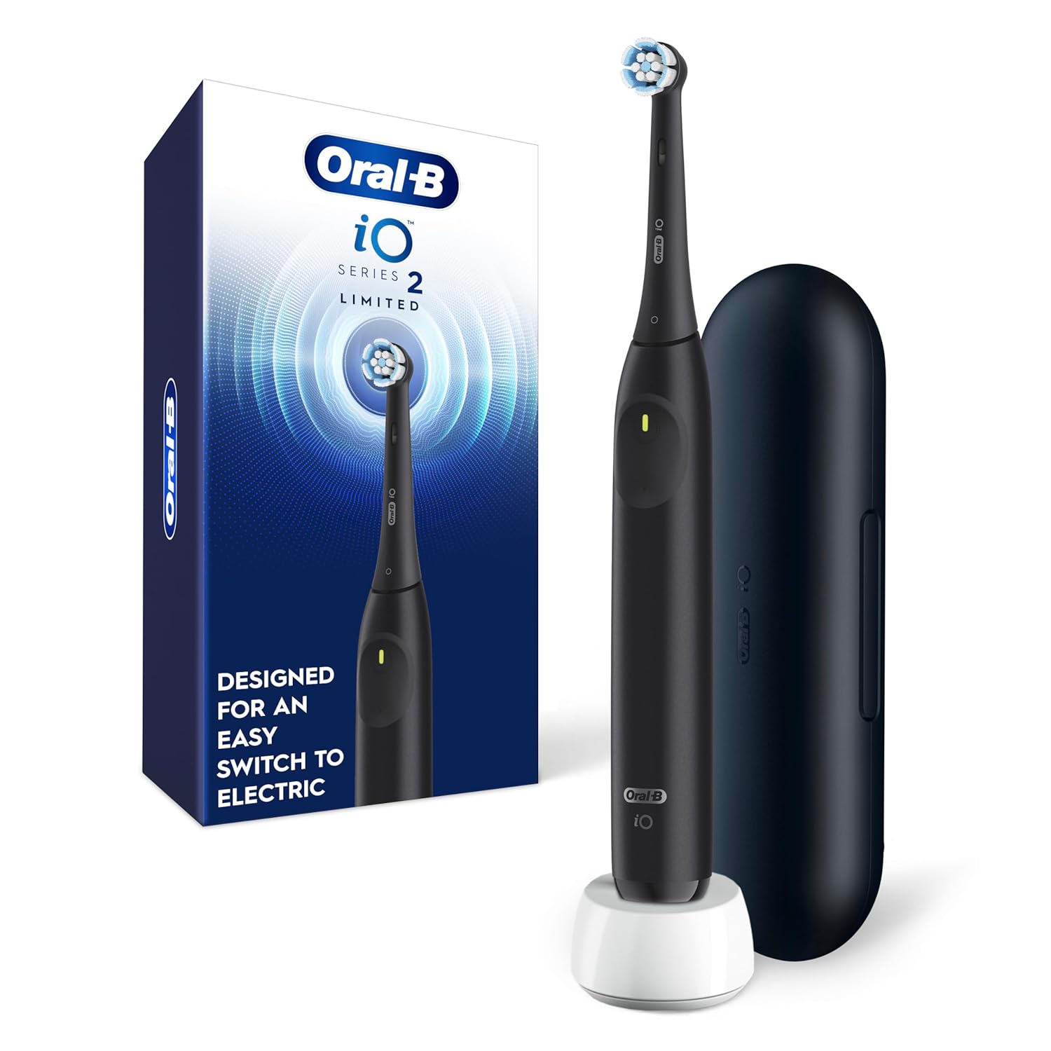 Oral-B iO Simple Clean Rechargeable Electric Powered Toothbrush, Night Black - Image 2