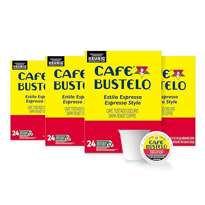 Cafe Bustelo Espresso Style Dark Roast Coffee 96 Keurig K-Cup Pods