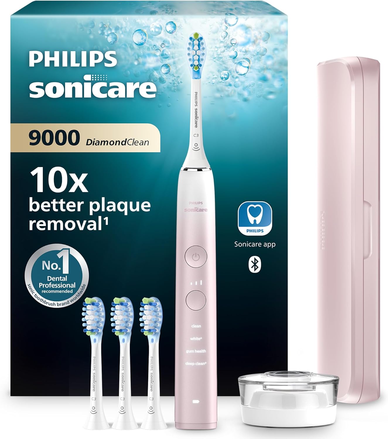 Philips Sonicare DiamondClean 9000 Series Power Electric Toothbrush HX9911/79 Pink