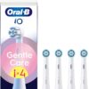 Oral-B iO Series Gentle Care, Original Replacement Round Brush Heads Pack of 4 Black