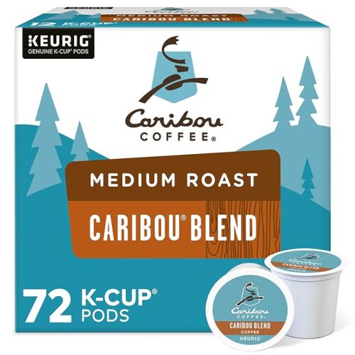 Caribou Coffee Caribou Blend Keurig Single-Serve K-Cup Pod Medium Roast Coffee, 72 Count