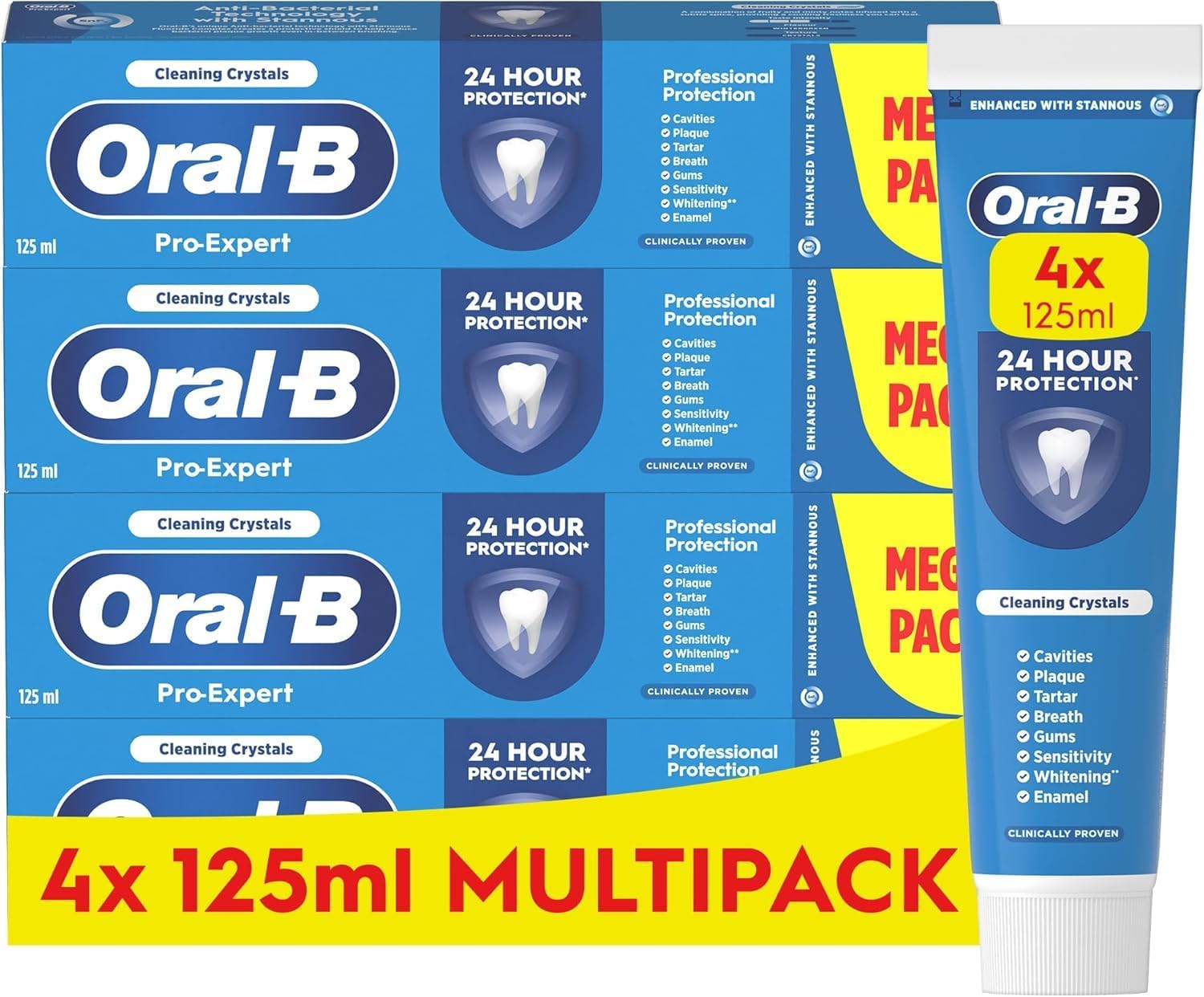 Oral-B Pro-Expert Professional Protection Toothpaste 4 x 125 ml Multipack