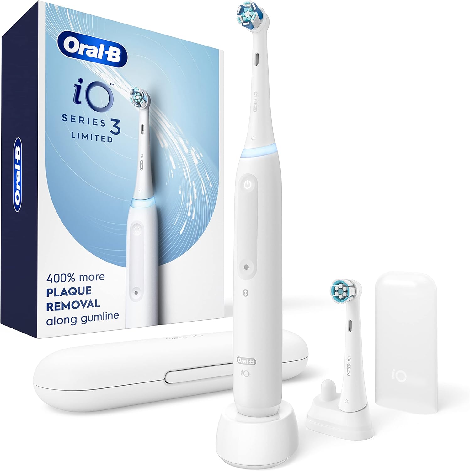 Oral-B iO Series 3 Limited Electric Toothbrush, White - Image 2