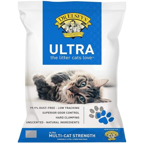 Dr. Elseys Ultra UnScented Clumping Clay Cat Litter 40 Lb. Bag