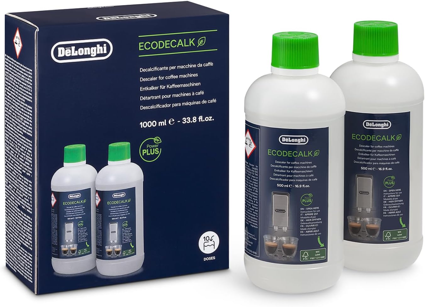 De’Longhi Original EcoDecalk DLSC502 Descaler 2 x 500 ml