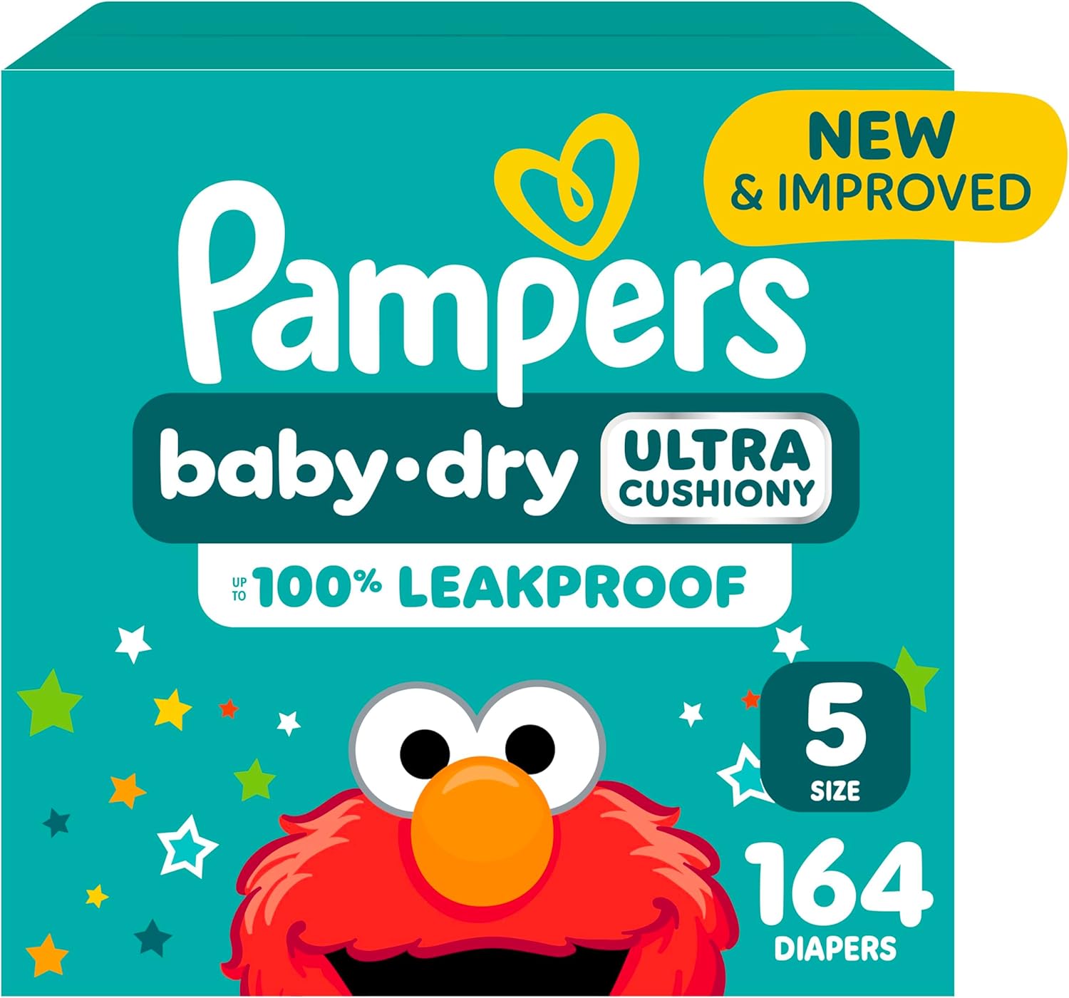 Pampers Diapers - Baby Dry - Size 5, 164 Count