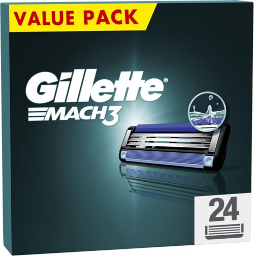 Gillette Mach3 Men's Razor Blades, Pack of 24