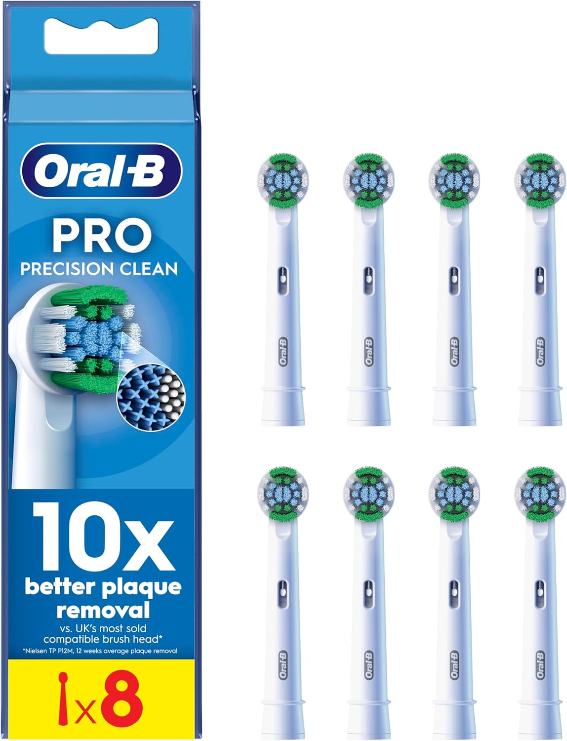 Oral-B Pro Precision Clean Electric Toothbrush Heads – Pack of 8